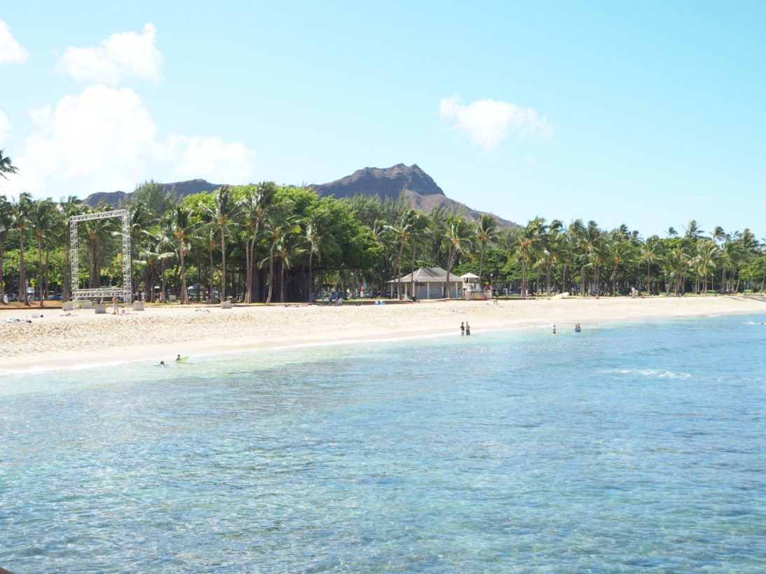 Waikiki Beach und Diamond Head