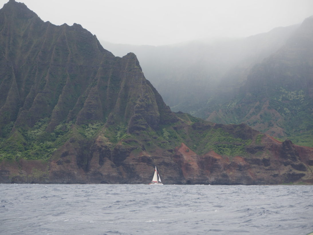 Napali Coast mit Segelboot