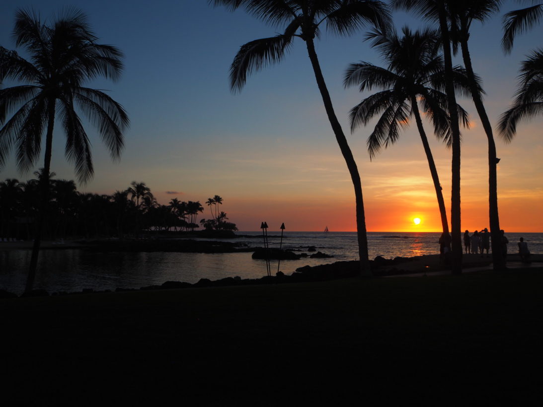 Letzter Sonnenuntergang auf Hawaii