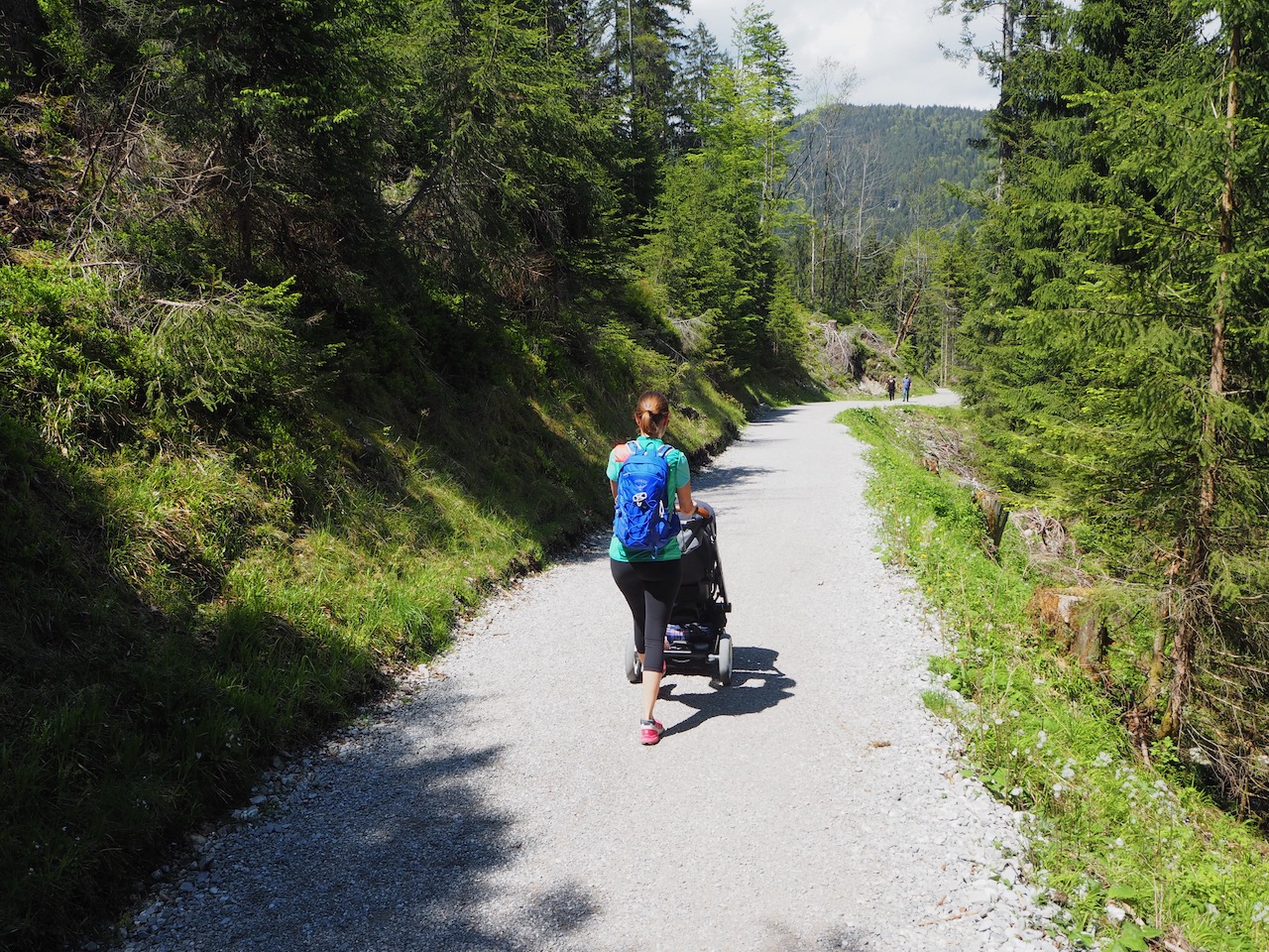 Eibsee Wanderung mit dem Kinderwagen