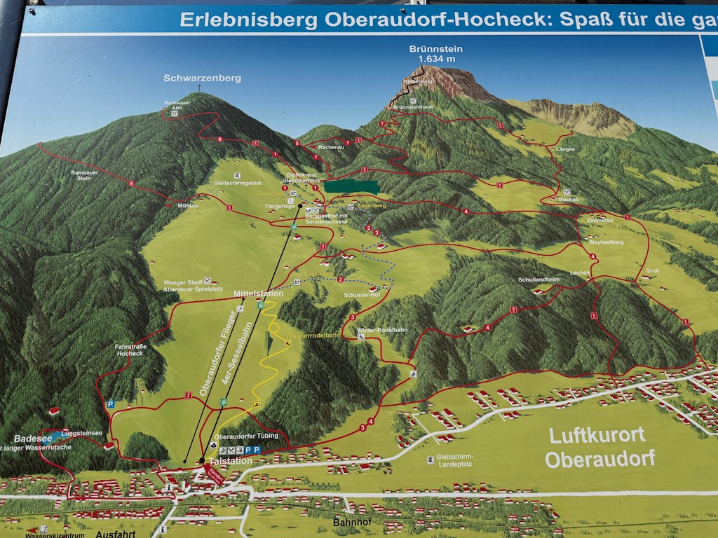 Karte Erlebnisberg Hocheck