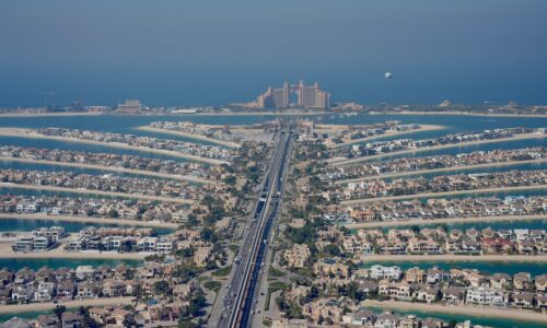 Dubai Palmeninsel von oben
