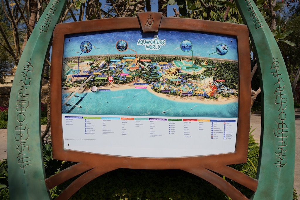 Der Aquaventure Wasserpark in Dubai ist der größte Wasserpark der Welt