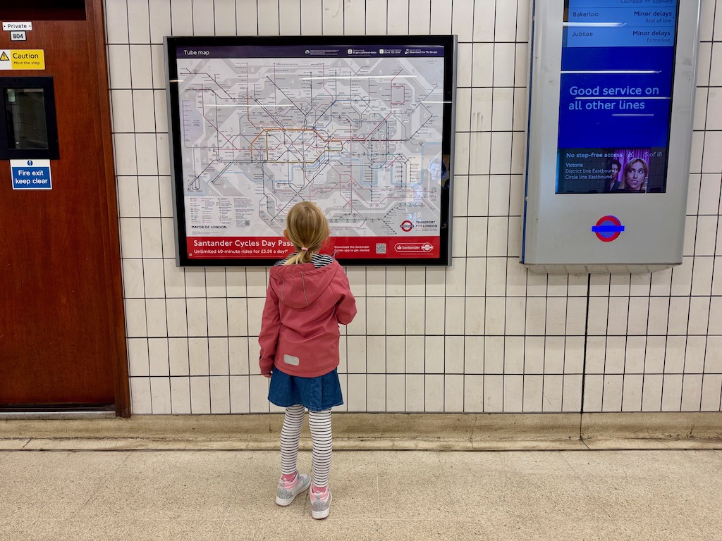 Mit kleinen Kindern ist U-Bahn fahren in London sehr einfach