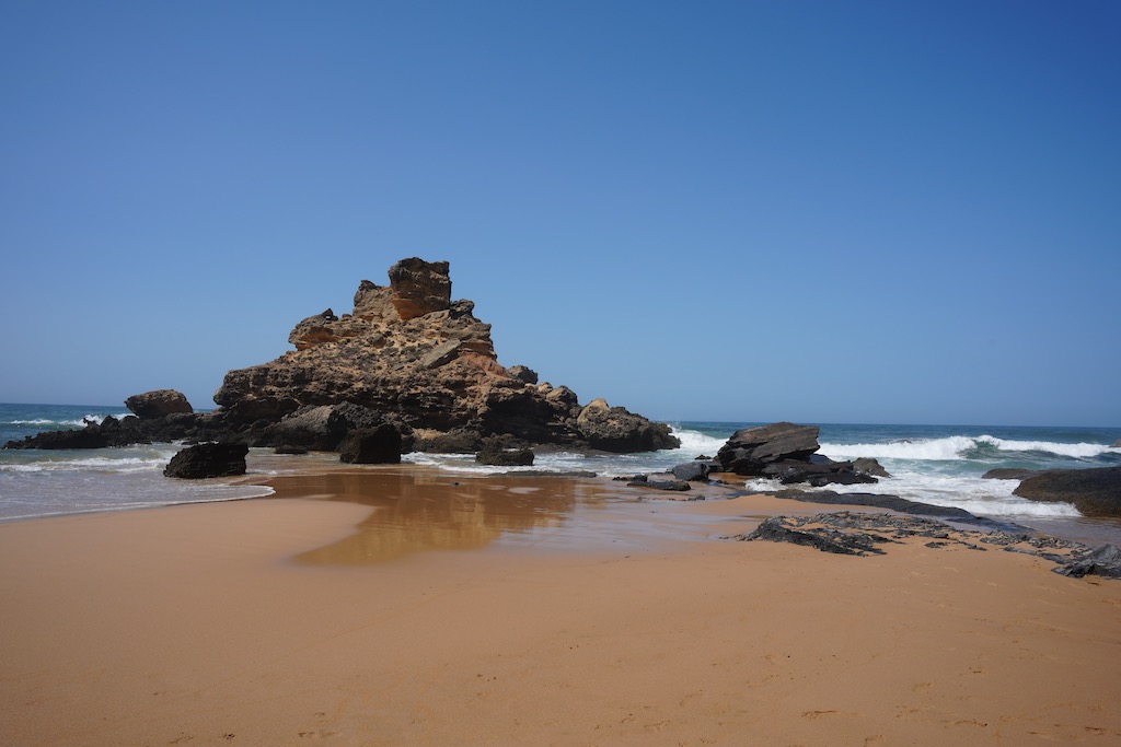 Felsformation am Praia do Castelejo
